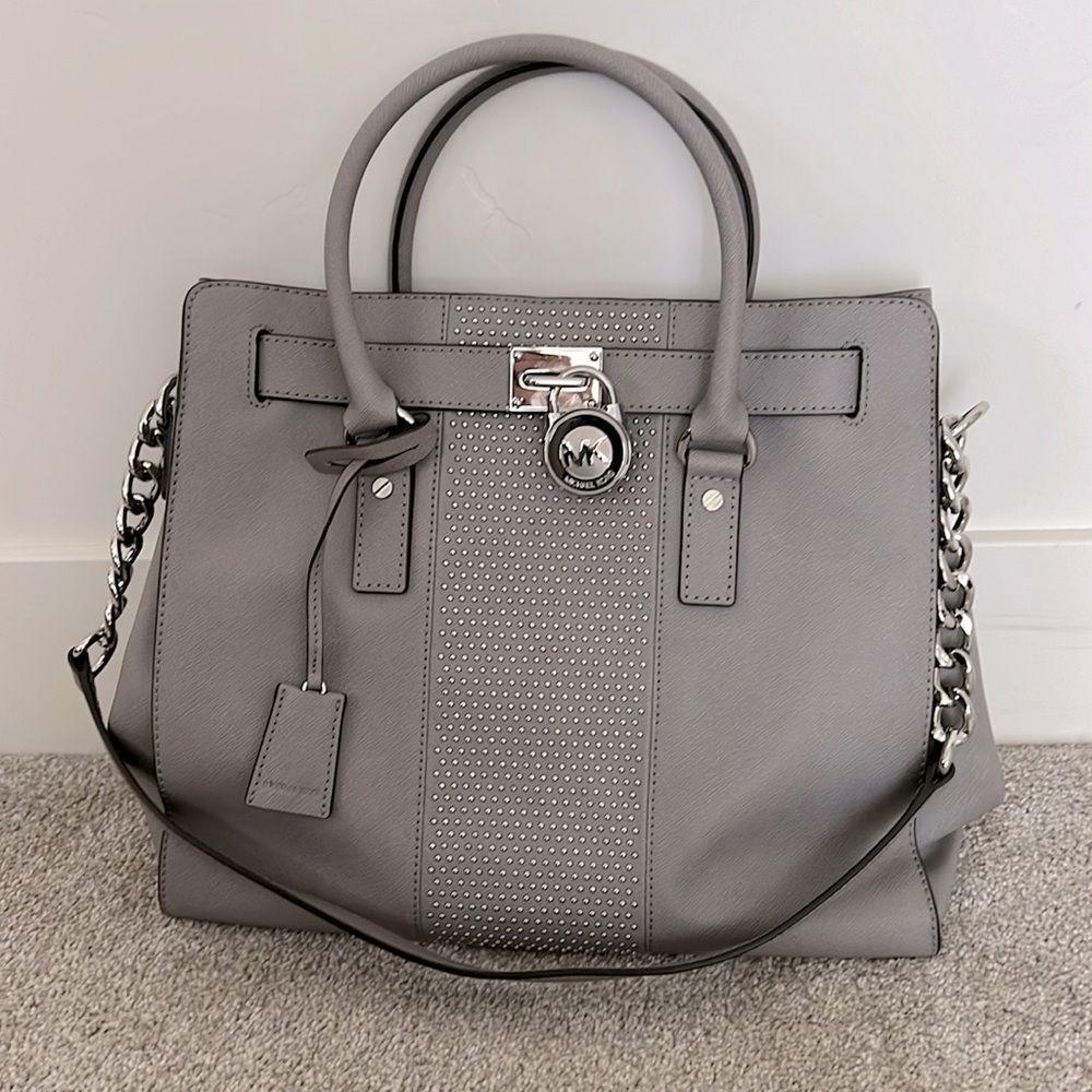 Michael Kors studded Hamilton Tote NEW